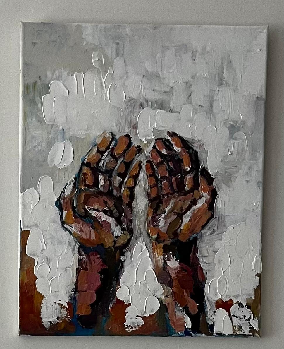 Hand painting detail